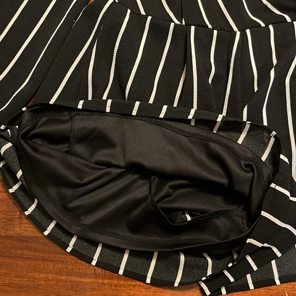 Altar’d State Black and White Striped Romper - Picture 3 of 10